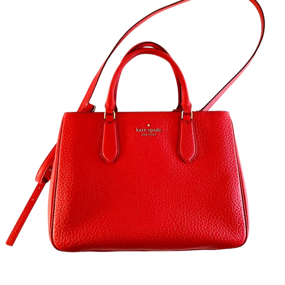 Kate Spade New York Leather Satchel "Stoplight" Large w/Shoulder Strap - Picture 4 of 12
